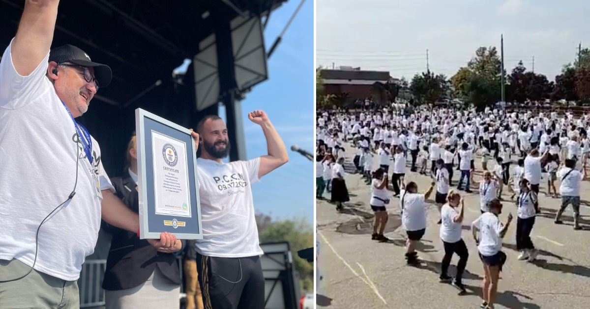 Emigrantes bateram o Recorde do Guinness a Dançar o Vira Minhoto