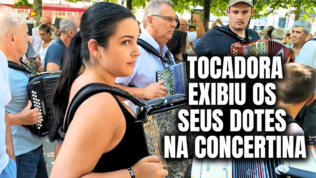 Tocadora Exibiu os Seus Dotes na Concertina