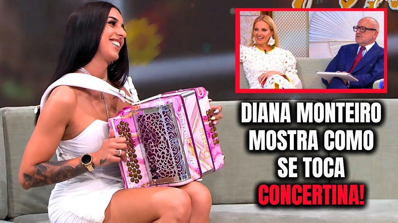Diana Monteiro Mostra Como se Toca CONCERTINA na TV