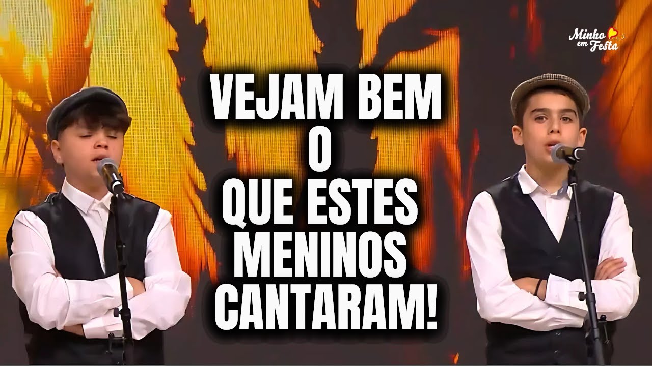 Vejam bem o que estes Meninos Cantaram