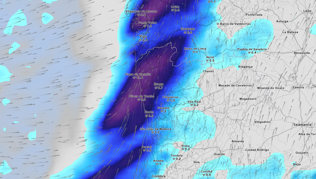 Amanhã chega um Temporal ao Minho