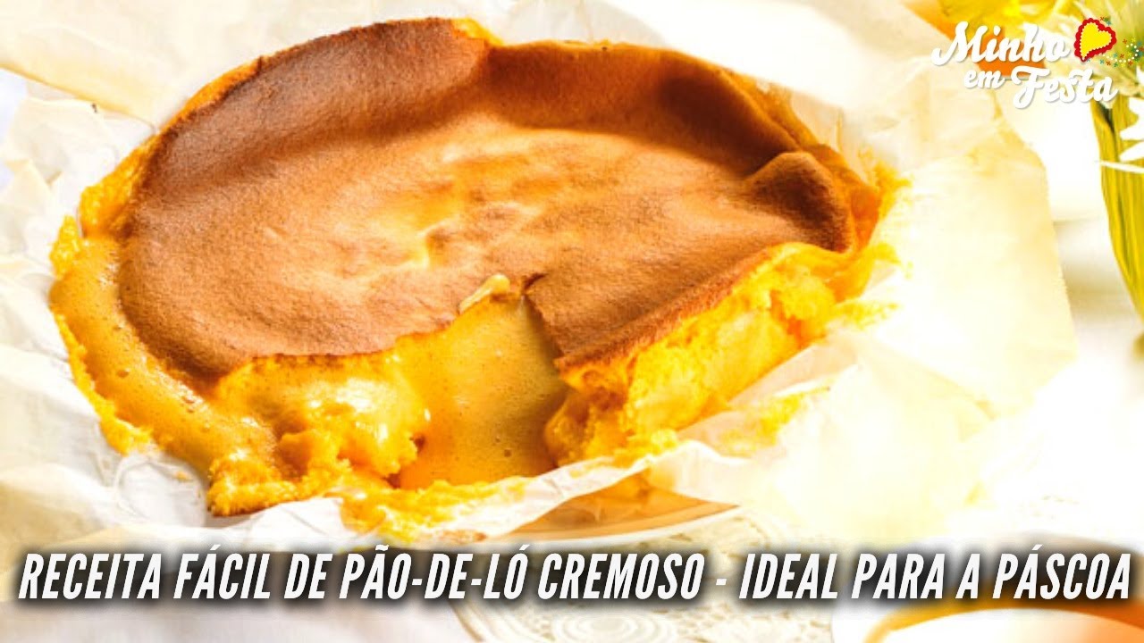 Receita Fácil de Pão-de-Ló Cremoso