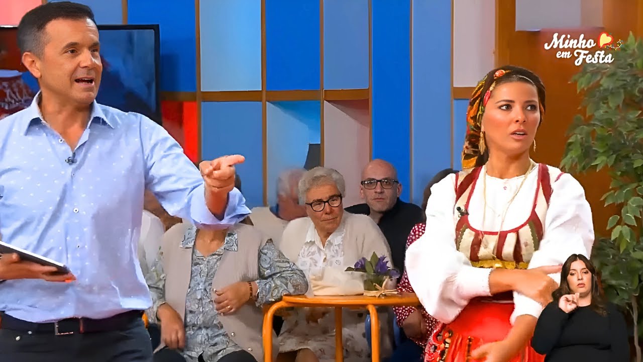 Sónia Araújo a dançar folclore minhoto