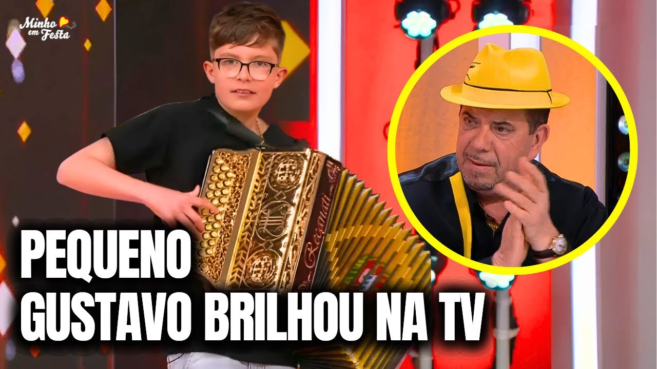 Pequeno Gustavo Brilhou na TV com a Concertina