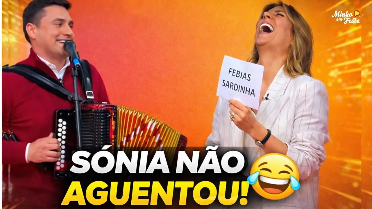 Sónia Araújo desata a rir em desgarrada minhota e não consegue continuar